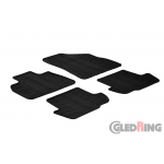 Original Gledring Passform Fußmatten Gummimatten 4 Tlg.+Fixing - Citroen DS5 2012->